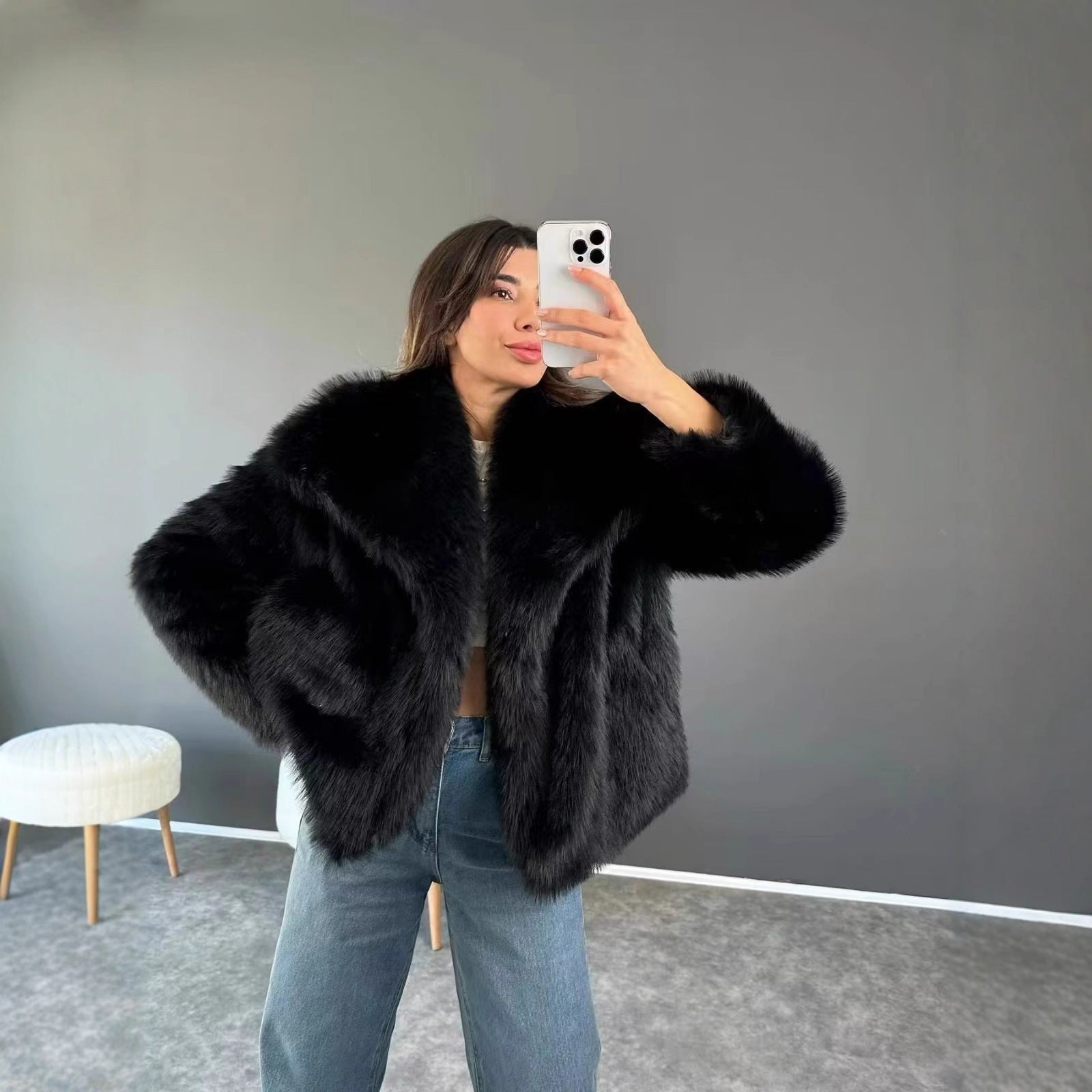 New High-grade Artificial Fur Short Heavy