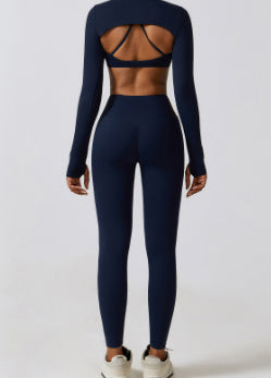 Nude Feel Quick-drying Sports Thin Fitness Clothes Three-piece Suit