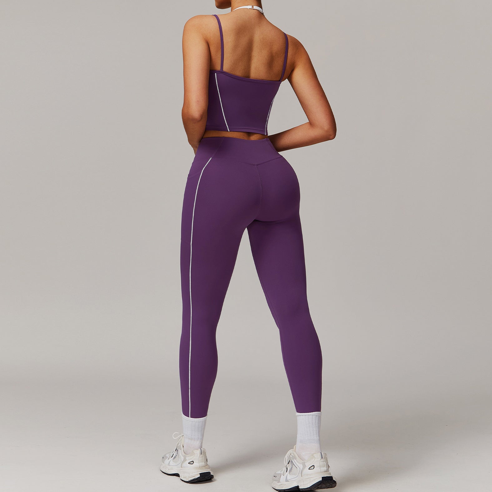 Elastic Fake Two-piece High-grade Women's Sports Running Fitness Clothes