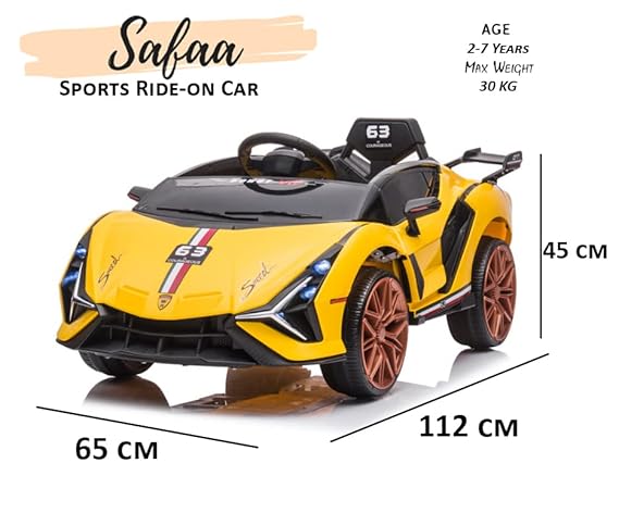 Car for 2-7 Years Kids Sports Car Battery