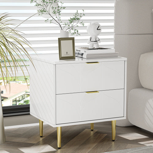 Moderner Nachttisch Aus Metallfaserplatte