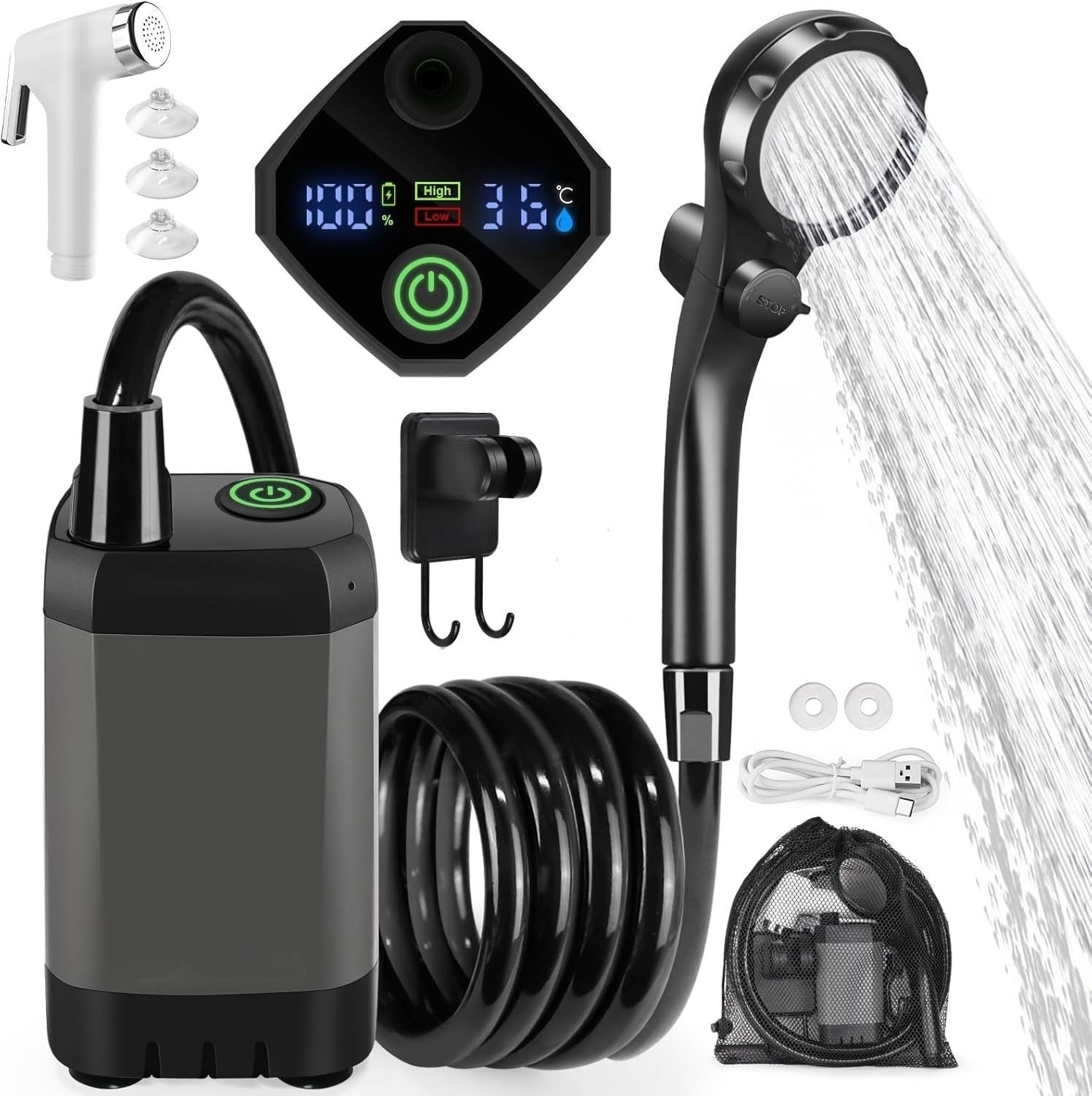 Outdoor Camping Car Wash Electric Shower