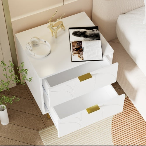 Moderner Nachttisch Aus Metallfaserplatte